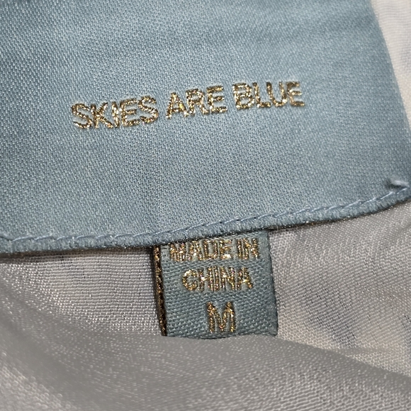 🤩Host Pick❤️Anthropologie Skies Are Blue Halter Dress Womem's Size Medium - Picture 7 of 9